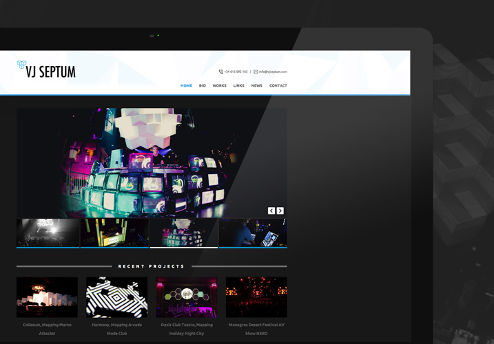 VJ Septum - Diseño y desarrollo web con WordPress